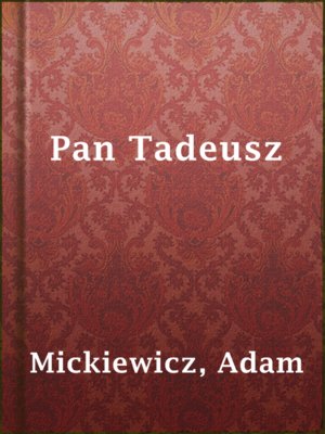 cover image of Pan Tadeusz